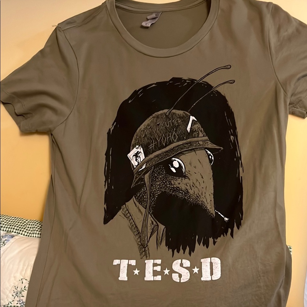 TESD Army Ant 🐜 Original Graphic Olive T-Shirt with YOHO Design